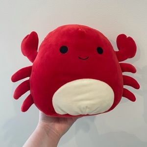 Red Crab Squishmallow Toy Plush Small Medium